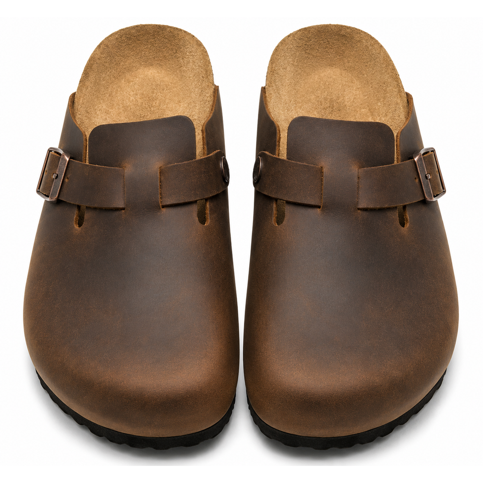Birkenstock Boston Brown Leather Clogs