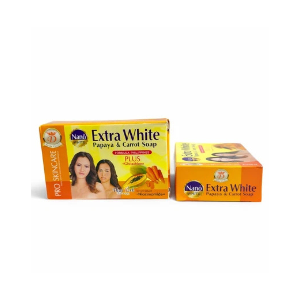 Nano Extra White Papaya & Carrot Soap - 160g