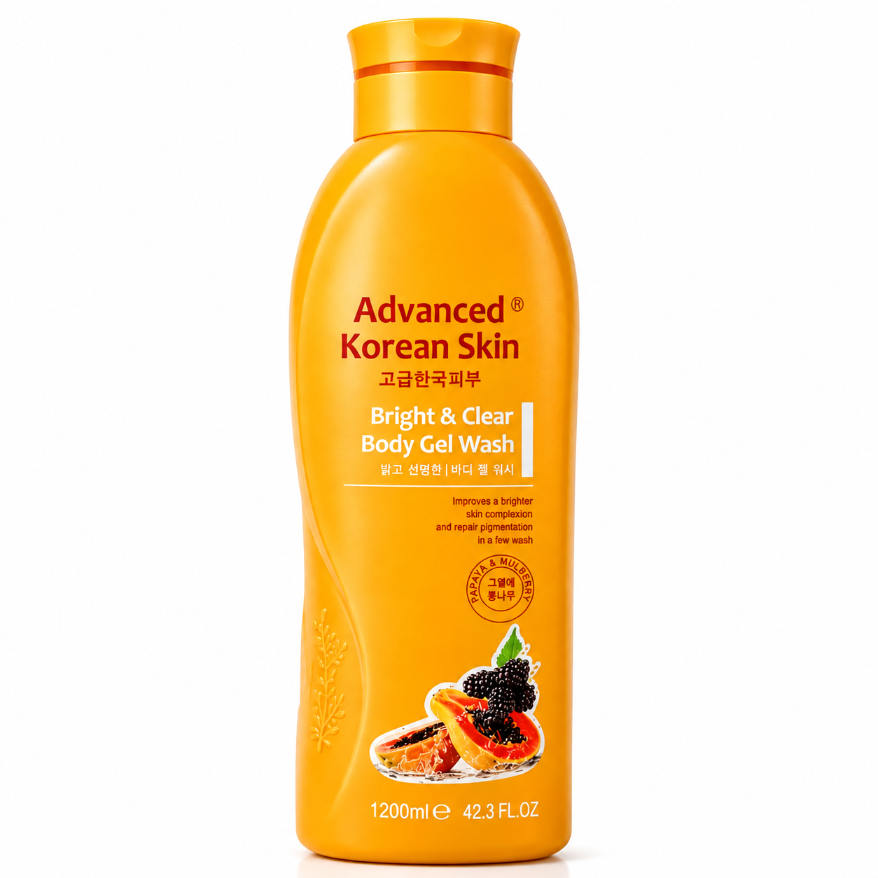 Advanced Korean Skin Bright & Clear Papaya Body Gel Wash -1250g