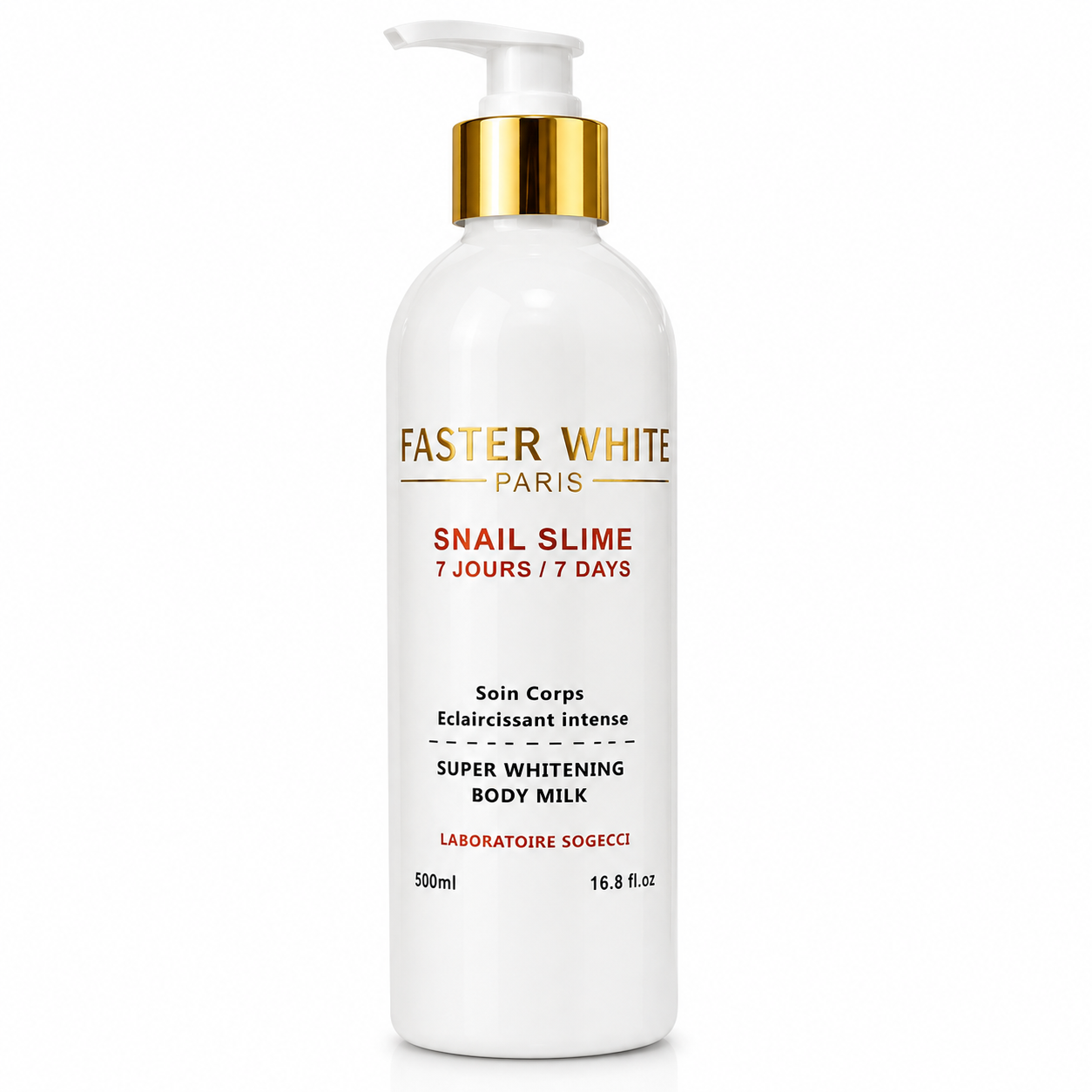 Faster White Paris Snail Slime Super Whitening Body Milk