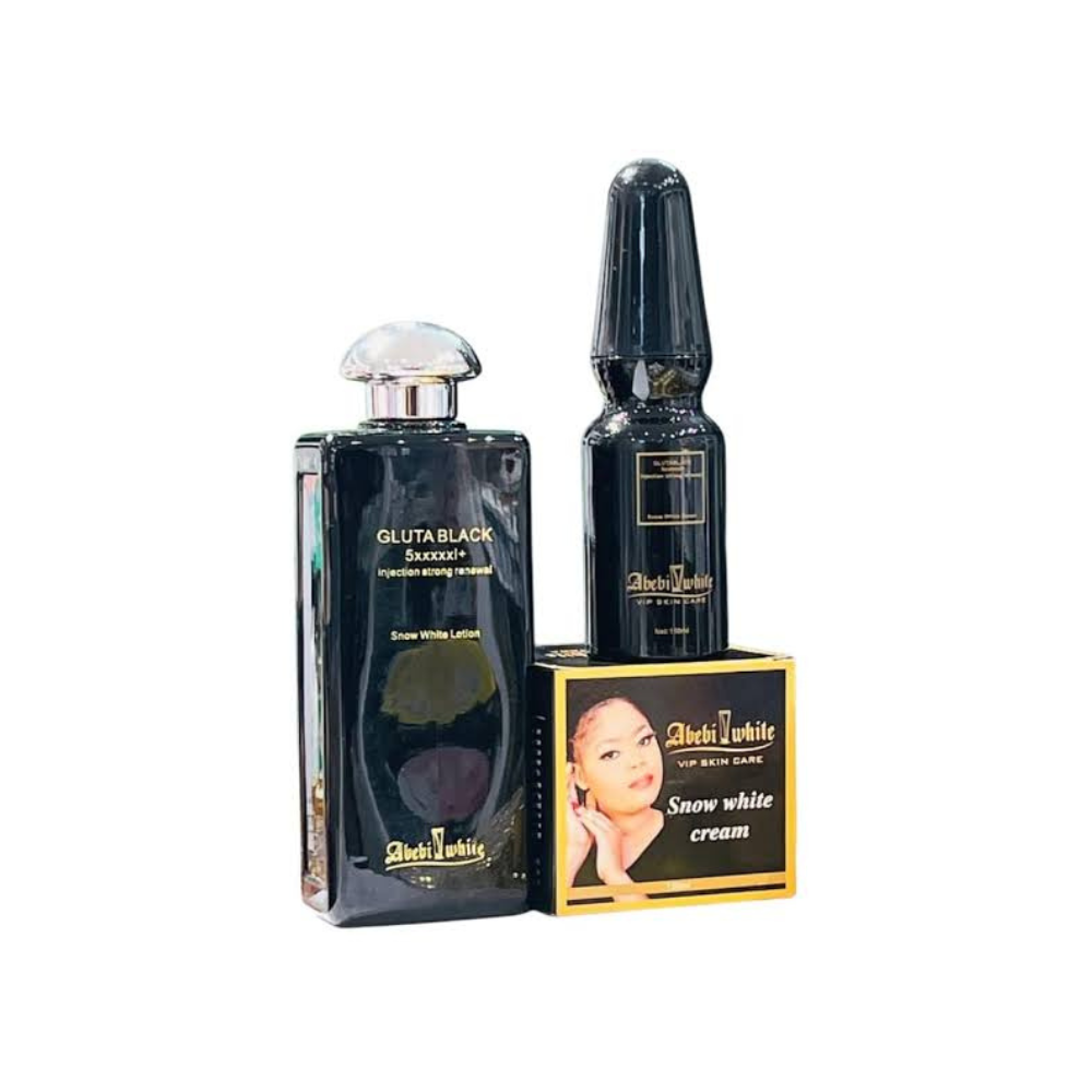 Abebi White Gluta Black Snow White Set