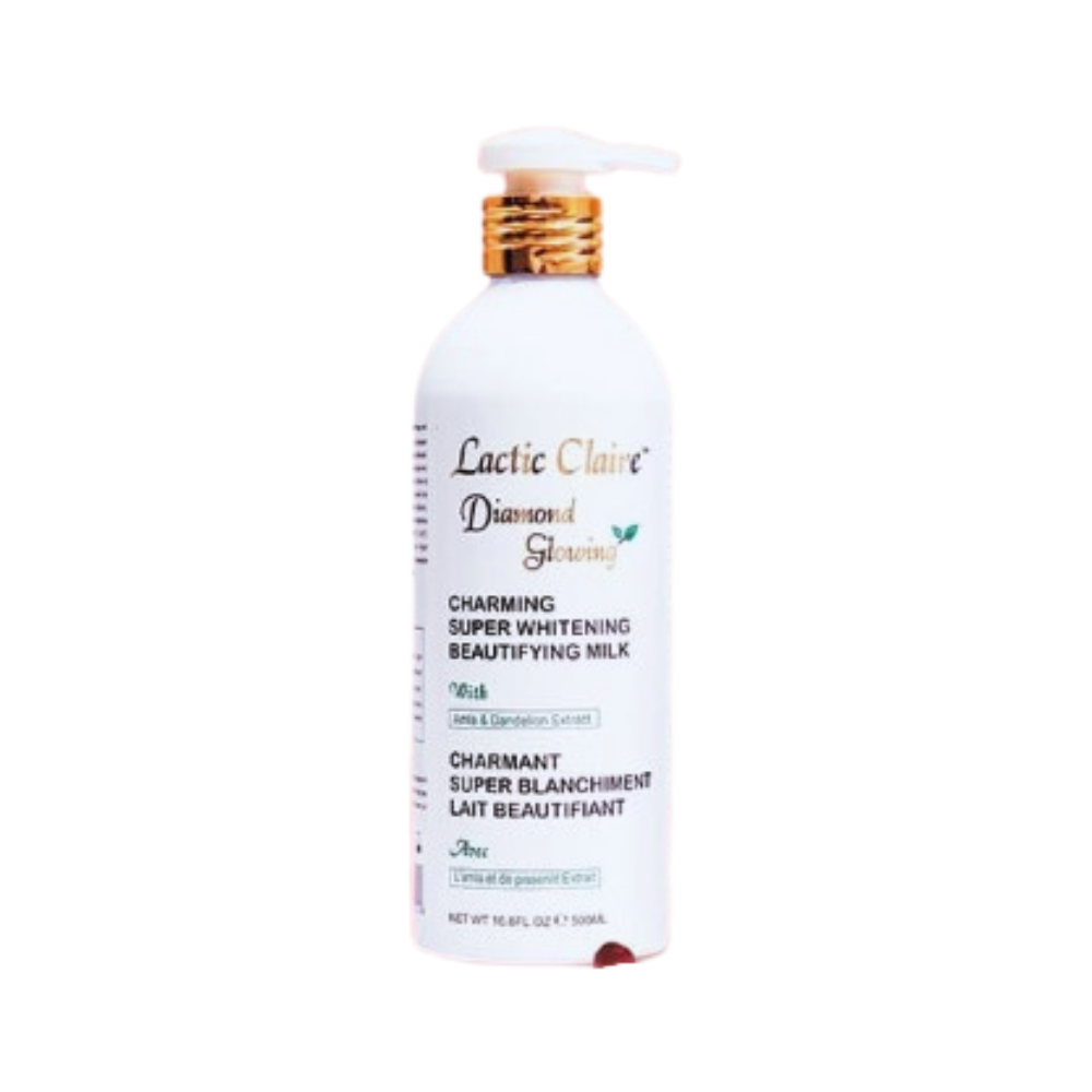 Lactic Claire Diamond Glowing Charming Super Whitening Beautifying Milk - 500ml