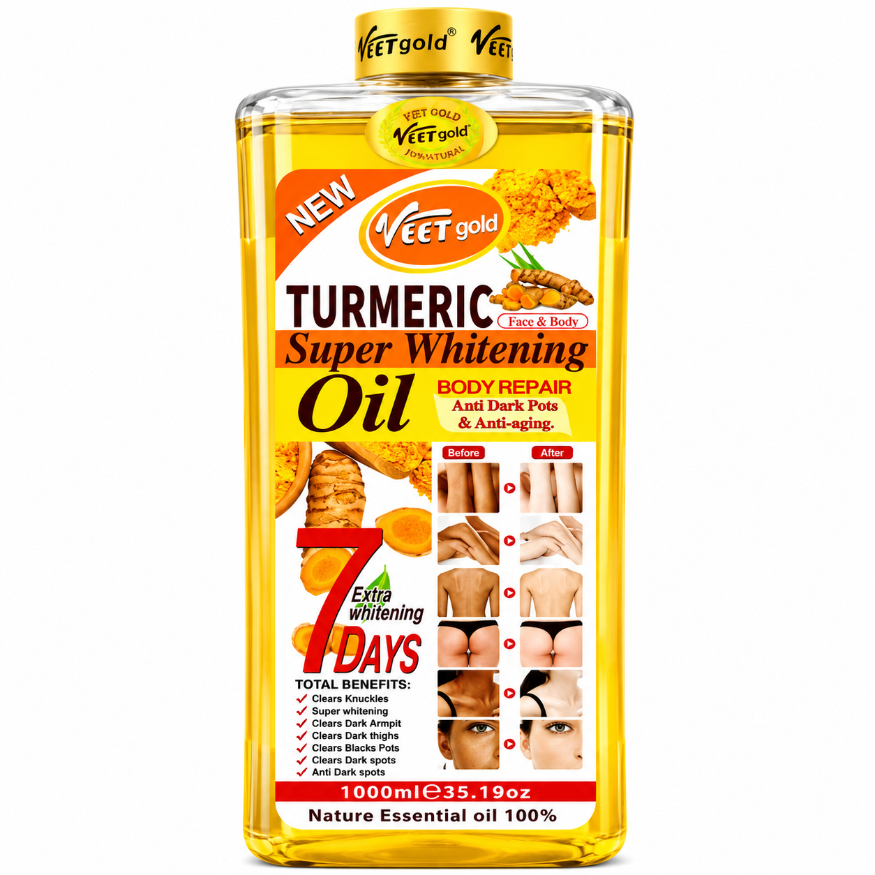 Veet Gold Turmeric Oil – 1000g